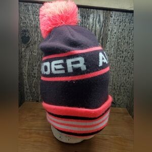 UNDER ARMOUR Winter Hat Cap Womens Pom Pom Beanie Stocking One Size Fits Most